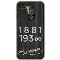 General Mobile GM 9 Pro HD Baskılı Kılıf + 9D Tam Ekran Koruyucu - Atatürk Ahşap İmza