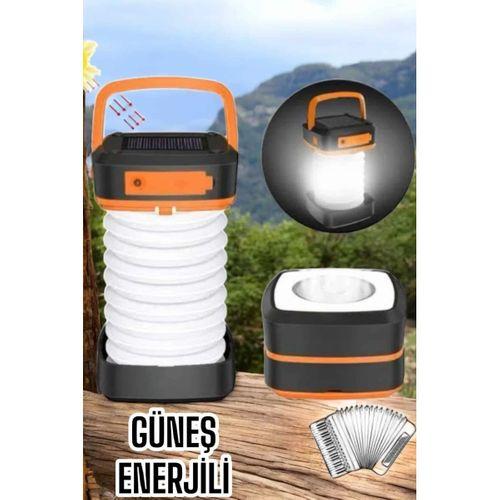 Güneş Enerjili Led Lamba Kamp Lambası Katlanabilir Lamba Usb Şarjlı