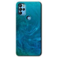 Potkal Hediye Fabrikası General Mobile GM 21 Pro Kılıf HD Desen Baskılı Arka Kapak - Mavi Aura