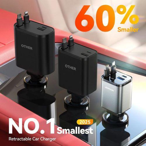 Joyroom 50W 4 Port pd+Usb+Çekmeli Araç Şarj Çakmaklık
