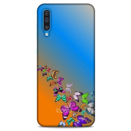 Samsung Galaxy A30s Kılıf Kelebek Etkisi (50) Shockproof Kılıf Bordo Pembe