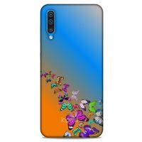 Samsung Galaxy A30s Kılıf Kelebek Etkisi (50) Shockproof Kılıf Bordo Pembe