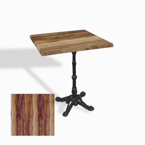 Dockers Çipa 1002 Döküm Ayak Kare Masa 70X70 cm - (Werzalit, Wermodin ve Allzalit Tabla) - Indiana Wood