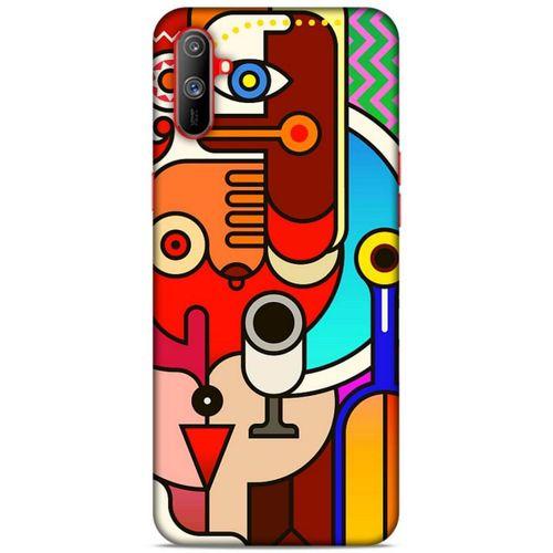 Lopard Oppo Realme C3 Uyumlu Kılıf Soyut Sanat (8) Desenli Baskılı Kılıf