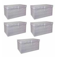 Çok Amaçlı Düzenleyici Kutu Organizer Cırt Cırtlı Hurç Mega Plus Boy 40cm X 30cm X 70cm (5 Adet)