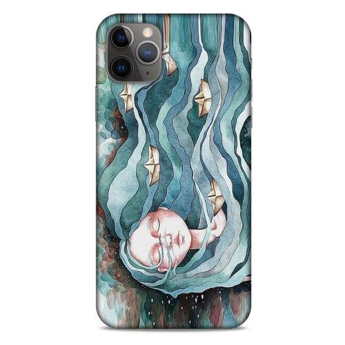 Apple Iphone 11 Pro Max Kılıf Depresyon (45) Liquid Air Kılıf Bordo Gri