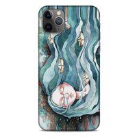 Apple Iphone 11 Pro Max Kılıf Depresyon (45) Liquid Air Kılıf Bordo Gri