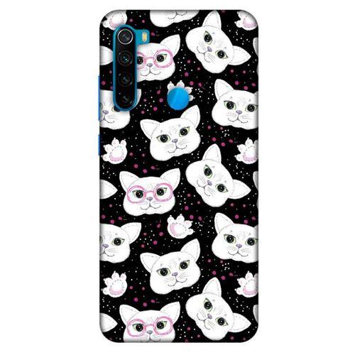 Lopard Xiaomi Redmi Note 8 Uyumlu Kılıf Kediler (30) Silicone Case Patiler