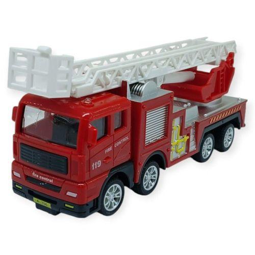 İş Makinaları Serisi - Sürtmeli İtfaiye Aracı 16 cm  - Uzayan Merdiven