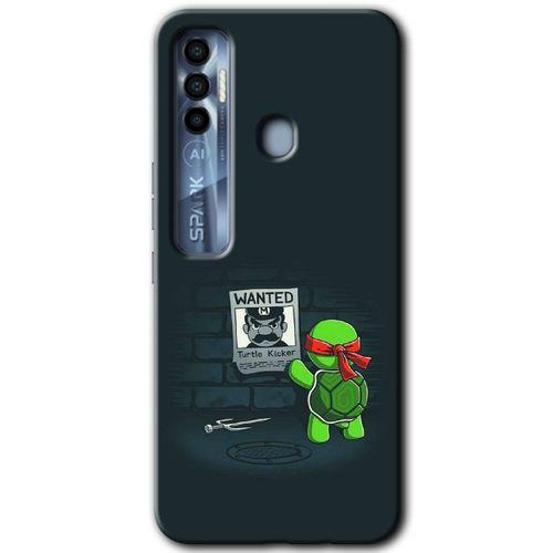 Potkal Hediye Fabrikası Tecno Spark 7 Pro Kılıf HD Desen Baskılı Arka Kapak - Kaplumbağa Avcısı