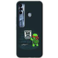 Potkal Hediye Fabrikası Tecno Spark 7 Pro Kılıf HD Desen Baskılı Arka Kapak - Kaplumbağa Avcısı