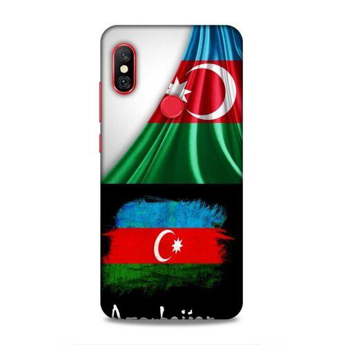 Xiaomi Redmi Note 6 Pro Uyumlu Kılıf Azarbaijan (13) Silikon Kap Bayraklar