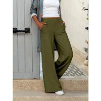 Pilelistore Kadın Beli Lastikli Cepli Palazzo Aerobin Pantolon