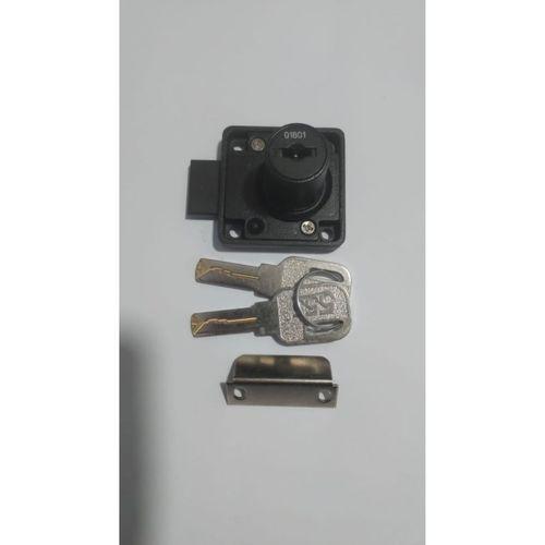 Siyah Kare Çekmece Kilit 2 Anahtarlı