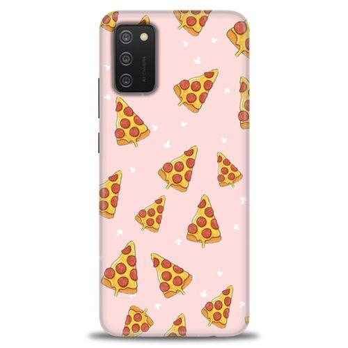 Samsung Galaxy A03S Kılıf HD Baskılı Kılıf - Pizza Dilimleri + Tam Ekran Koruyucu