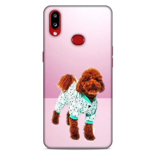 Samsung Galaxy A10s Kılıf Köpek Kıyafetleri (33) Hybrid Kılıf Poodle Pijama