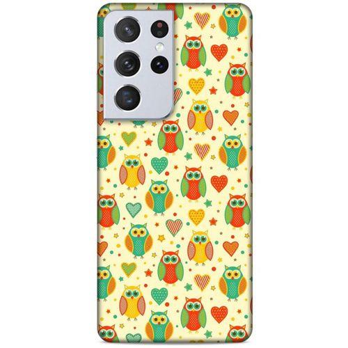 Lopard Samsung Galaxy S21 Ultra Uyumlu Kılıf Baykuşlar (18) Telefon Kılıfları