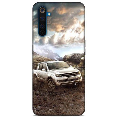 Lopard Oppo Realme 6 Uyumlu Kılıf PickUpX (38) Neo Hybrid Kılıf Gri Amarok