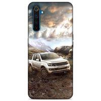 Lopard Oppo Realme 6 Uyumlu Kılıf PickUpX (38) Neo Hybrid Kılıf Gri Amarok