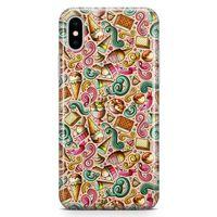 Apple iPhone XS Max Kılıf Gelato Dondurma Arka Kapak Koruma Desenli Full Koruyucu
