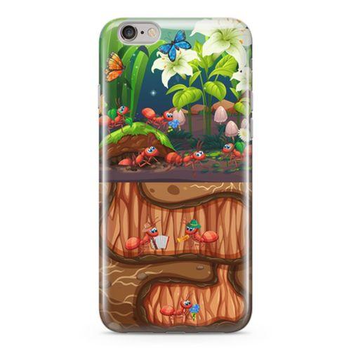 Apple iPhone 6 Plus - 6S Plus Kılıf Karınca Yuvası Arka Kapak Koruma Desenli Full Koruyucu