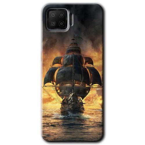 Oppo A73 Kılıf HD Baskılı Desen + Hayalet Cam Yandan Görünmez