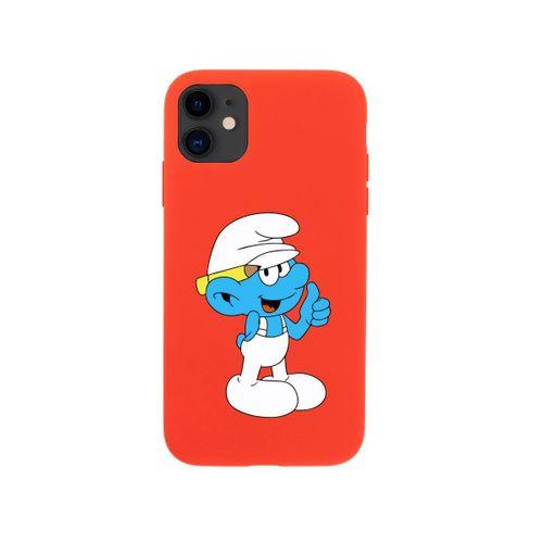 iPhone 11 Tamirci Şirin Tasarımlı Kırmızı Telefon Kılıfı