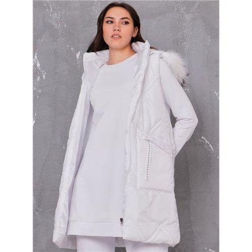 Sarah Kapşonlu Şişme Yelekli Spor Üçlü Takım - 70030.002 - Beyaz
