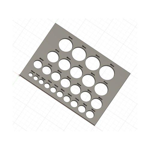 Köpük Kesim Şablonu 3D Baskı (Bu ürün Sadece Plastik parçadır - Almadan Önce Soru Sorabilirsiniz)