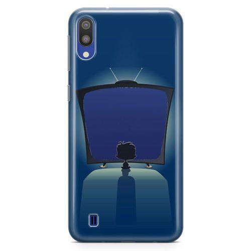 Samsung Galaxy M10 Kılıf Led Tv Retro Arka Kapak Koruma Desenli Full Koruyucu