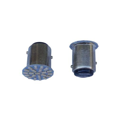 SEVGENT 12V 21*5 Çift Duyu Şaşı Tırnak 22 Led Kırmızı Çakar Ampül 1016 2 Li Set