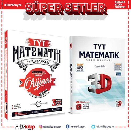 Orijinal Yayınları TYT Orijinal Matematik ve 3D Matematik Soru Bankası Seti 2 Kitap