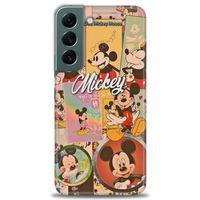 Samsung Galaxy S22 Kılıf HD Baskılı Kılıf - I Love Mickey + Tam Ekran Koruyucu