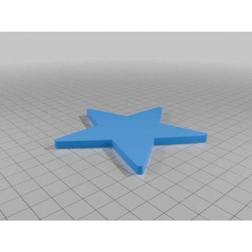 3D baskı yuvarlatılmış yıldız dekoru (Bu ürün Sadece Plastik parçadır - Almadan Önce Soru Sorabilirsiniz)