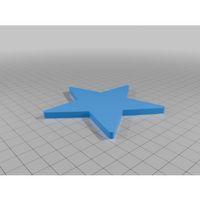 3D baskı yuvarlatılmış yıldız dekoru (Bu ürün Sadece Plastik parçadır - Almadan Önce Soru Sorabilirsiniz)