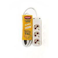 Amiral 3' Lü Topraklı 5 Metre Kablolu Grup Priz