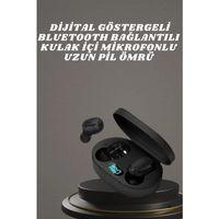 Kulaklık Dijital Göstergeli Bluetooth Bağlantılı Kablosuz Kulak İçi Mikrofonlu Dokunmatik Kontrol