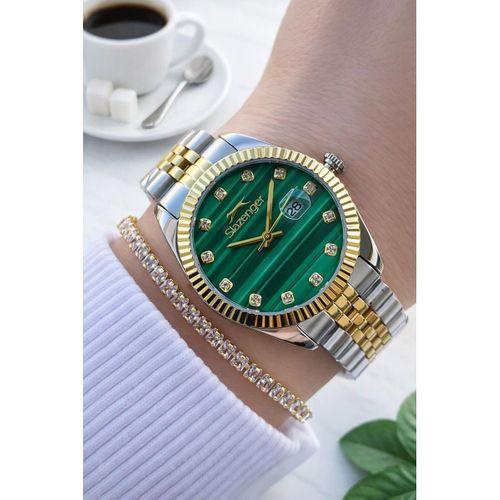 Slazenger Yeni Sezon Elite Model 50 Mt Suya Dayanıklı Bileklik Hediyeli Kadın Kol Saati VS.BLKT.0909