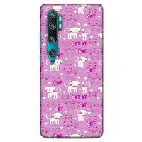 Lopard Xiaomi Mi Cc9 Pro Uyumlu Kılıf Kediler (4) Koruma Kılıfı Pink Cat