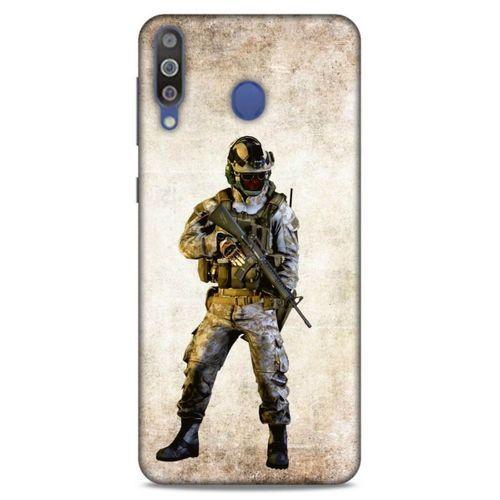 Lopard Samsung Galaxy M30 Uyumlu Kılıf GameX (21) Koruyucu Kapak Soldier