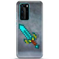 Lopard Huawei P40 Pro Uyumlu Kılıf PiXel (39) Liquid Crystal Kılıf Kılıç