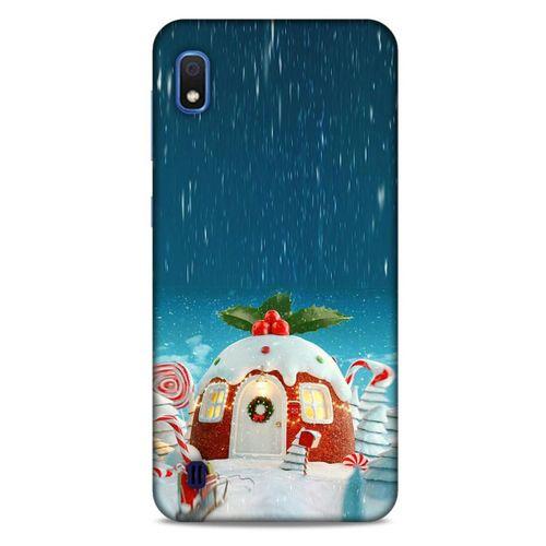 Samsung Galaxy A10 Kılıf Snowix (14) Lansman Kılıf Beyaz Kırmızı