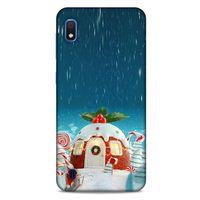 Samsung Galaxy A10 Kılıf Snowix (14) Lansman Kılıf Beyaz Kırmızı