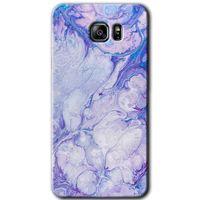 Galaxy Note 5 Kılıf HD Desen Baskılı Arka Kapak - Spots Lilac + Kırılmaz Cam