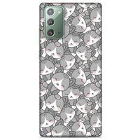 Lopard Samsung Galaxy Note 20 Uyumlu Kılıf Kediler (21) Koruyucu Kapak 1001 Kedi