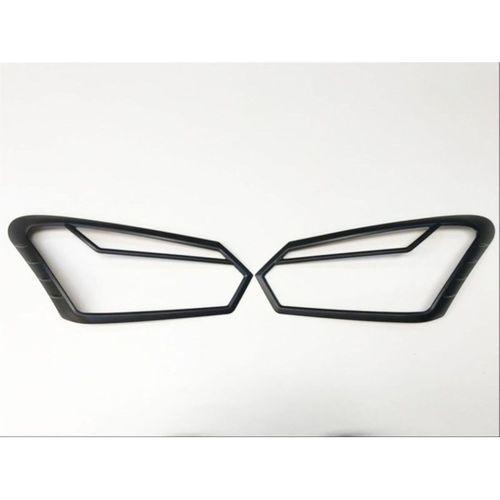 İsuzu D-Max Uyumlu 2018+ Far Çerçevesi Kaplama Siyah Sinyal Çizgili