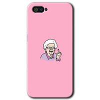 Realme C2 Kılıf HD Desen Baskılı Arka Kapak - Bad Grandmother + Kırılmaz Cam