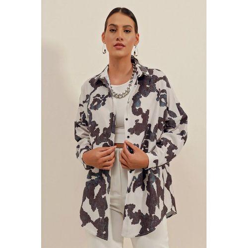 3900 Oversize Uzun Basic Gömlek - D. Siyah