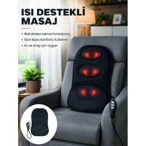 Isıtmalı Masaj Minderi  Masaj Motoru, Kablolu Kumanda Ve Çoklu Masaj Modu