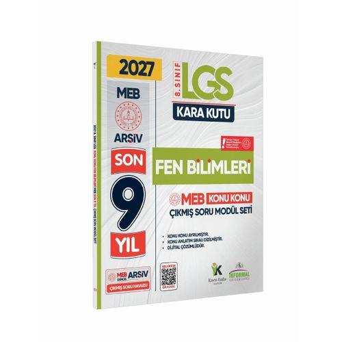 2027 LGS 8 Sınıf FEN BİLİMLERİ Karakutu MEB Çıkmış Soru Modülü Video/PDF Çözüm Konu Konu Son 9 Yıl
